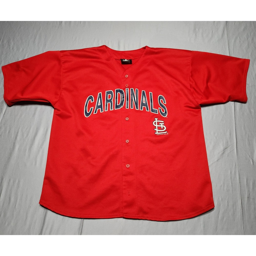 Vintage 2001 St Louis Cardinals Logo Athletic Baseball Jersey Red Mens XL MLB